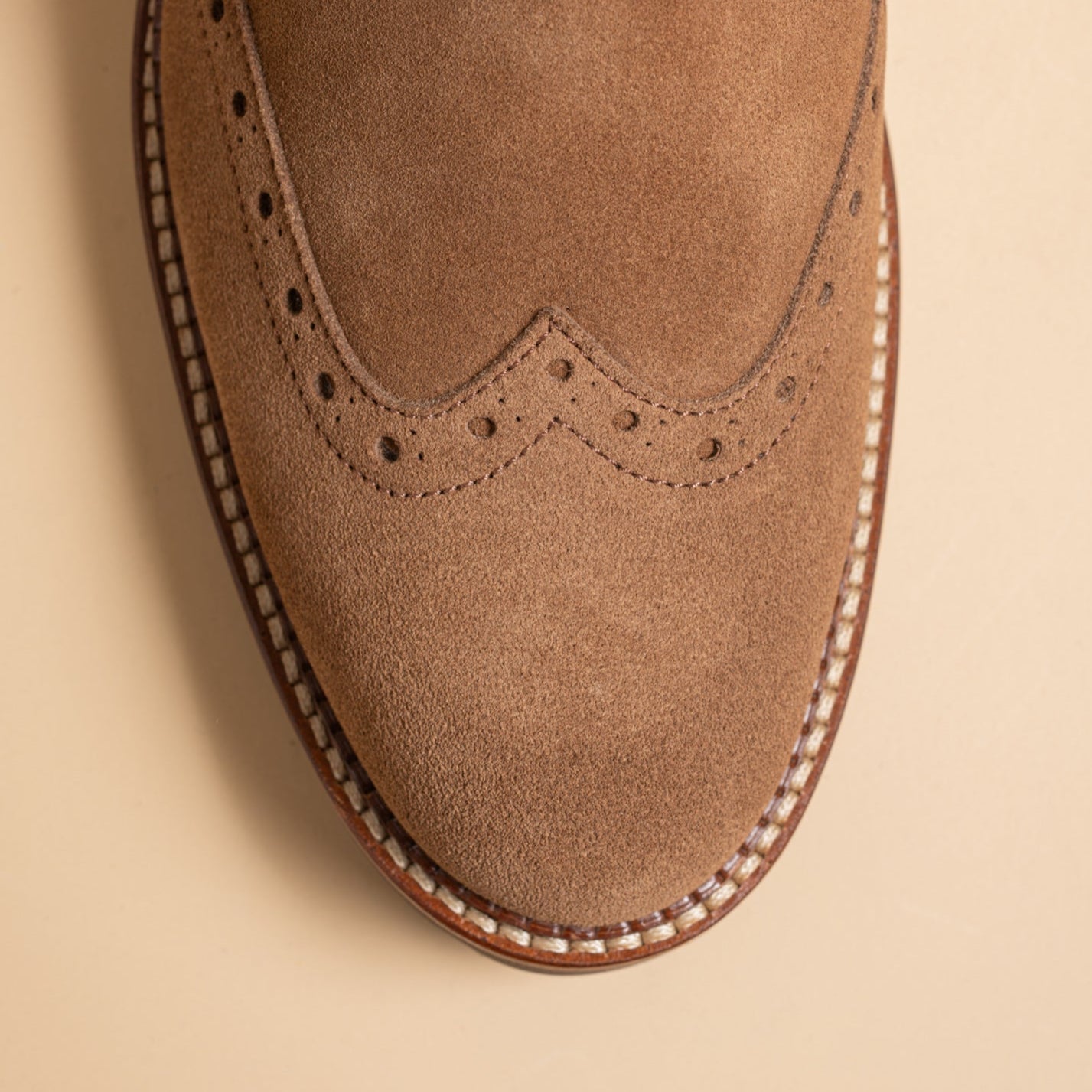 Tan Monkstrap Suede Shoe for Men